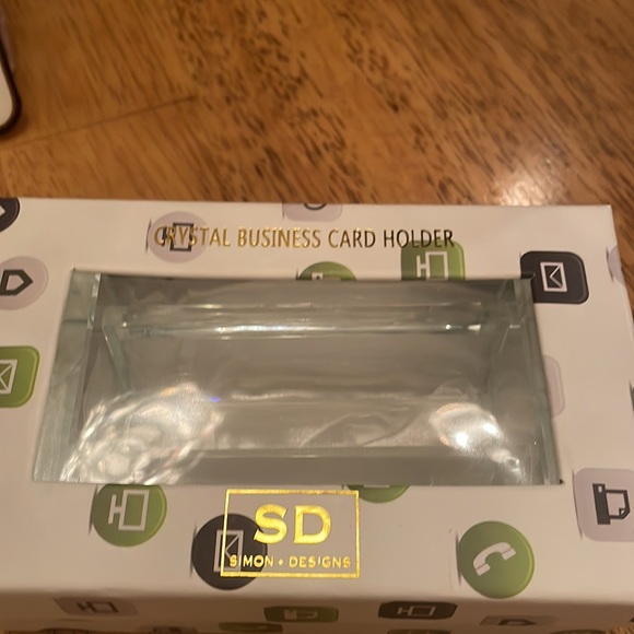 Crystal business card holder - Picture 4 of 5